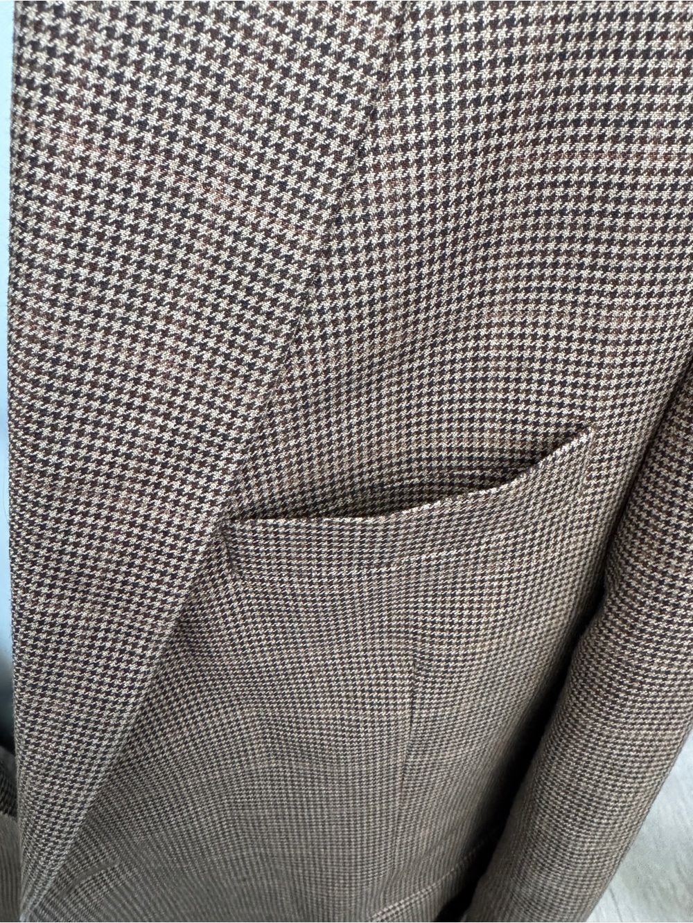 Vintage green label Lauren Ralph Lauren Tan Glen Plaid Sport Coat - Picture 13 of 14